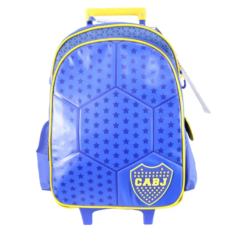 Mochila Escolar Cresko 2026 Boca Juniors 18" con Carro Art.BO612